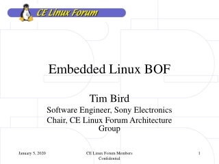 Embedded Linux BOF