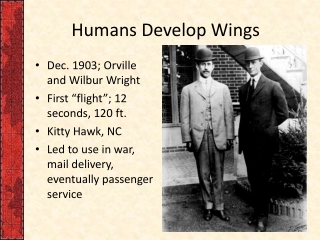 Humans Develop Wings