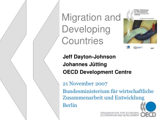 Migration and Developing Countries