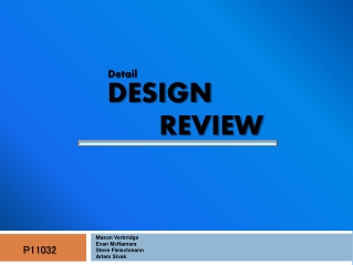 Design                Review