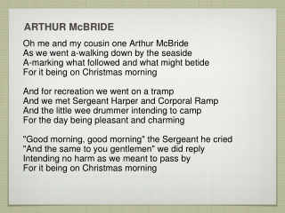 ARTHUR  McBRIDE