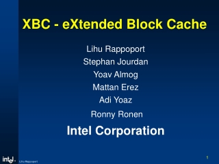 XBC - eXtended Block Cache