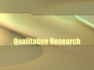 Qualitative Research