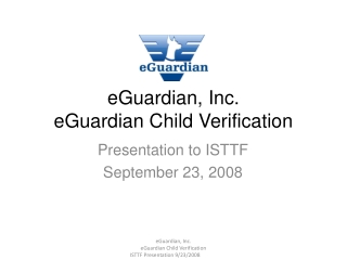 eGuardian, Inc. eGuardian Child Verification