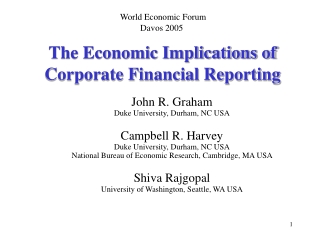 The Economic Implications of  Corporate Financial Reporting