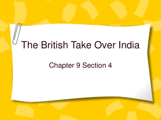 The British Take Over India