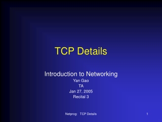 TCP Details