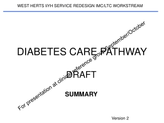 DIABETES CARE PATHWAY