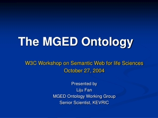 The MGED Ontology