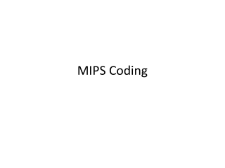 MIPS Coding