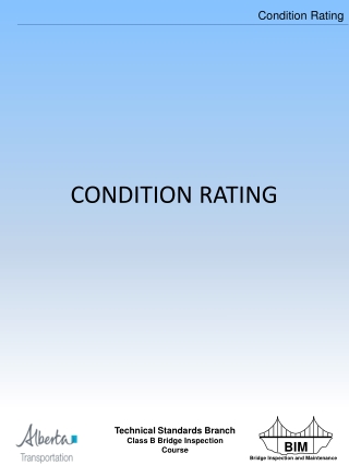 CONDITION RATING