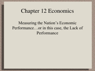 Chapter 12 Economics