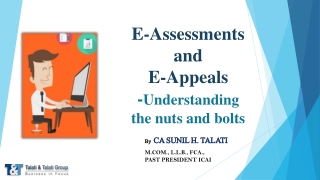 E-Assessments  and  E-Appeals  - Understanding  the  nuts and bolts