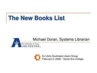 The New Books List