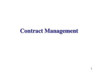 Contract Management