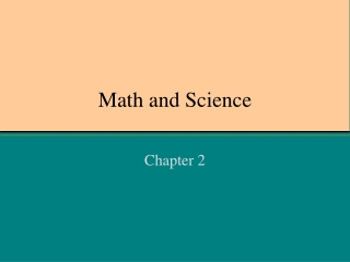 Math and Science