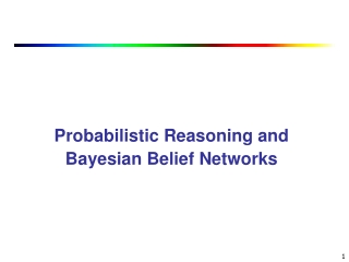 Probabilistic Reasoning and Bayesian Belief Networks