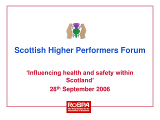 Scottish Higher Performers Forum