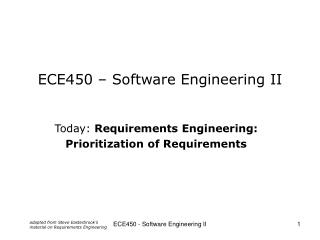 ECE450 – Software Engineering II