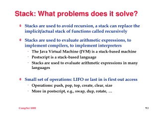 Stack: What problems does it solve?