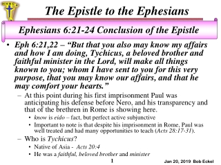 The Epistle to the Ephesians