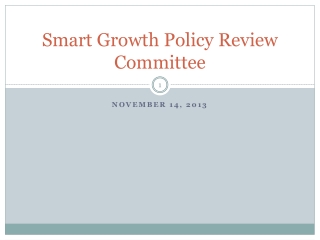 Smart Growth Policy Review Committee