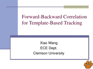 Forward-Backward Correlation  for Template-Based Tracking