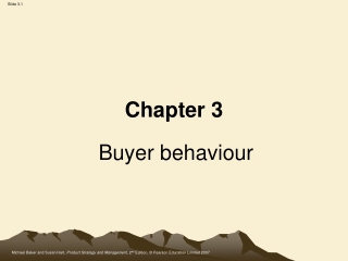 Chapter 3 Buyer behaviour