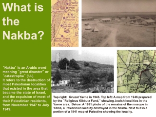 What is the Nakba?