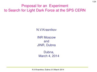 Proposal  for an  Experiment  to Search for  Light Dark Force at the SPS  CERN