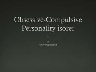 Obsessive-Compulsive Personality isorer