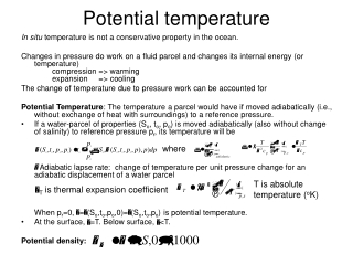 Potential temperature