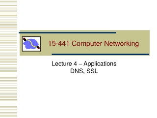 15-441 Computer Networking