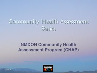 Community Health Assessment Basics