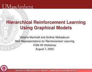 Hierarchical Reinforcement Learning  Using Graphical Models