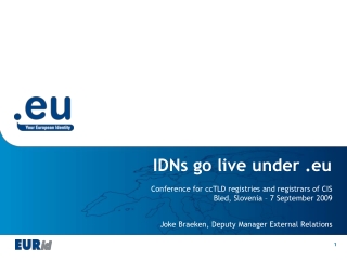 IDNs go live under .eu