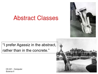 Abstract Classes