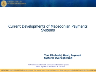 Current Developments of Macedonian Payments Systems