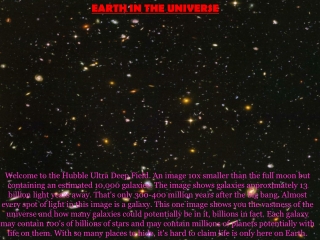 EARTH IN THE UNIVERSE