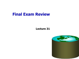 Final Exam Review