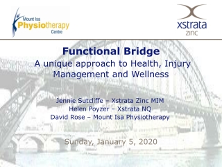 Functional Bridge A unique approach to Health, Injury Management and Wellness