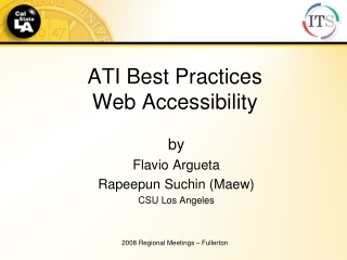 ATI Best Practices Web Accessibility