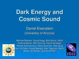 Dark Energy and Cosmic Sound