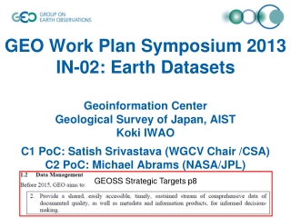 GEOSS Strategic Targets p8