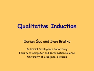 Qualitative Induction
