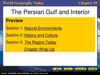 The Persian Gulf and Interior