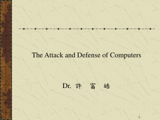 The Attack and Defense of Computers Dr. 許  富  皓