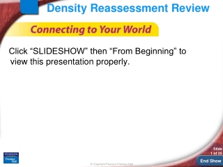 Density Reassessment Review