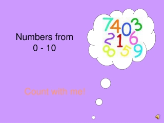 Numbers from  0 - 10