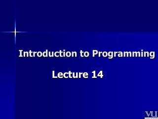 Introduction to Programming